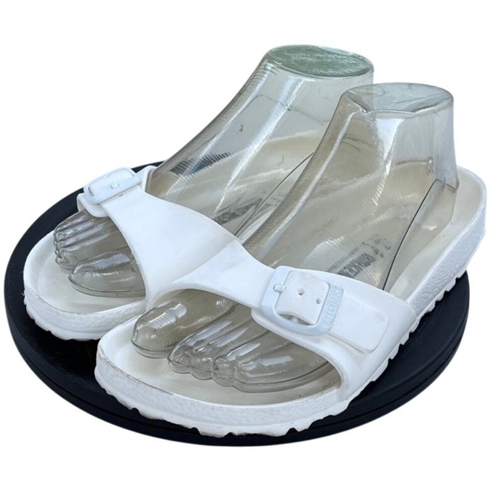 Unisex Birkenstock Madrid Essentials 0128183 EVA Slide Sandal SZ M4/W6 White